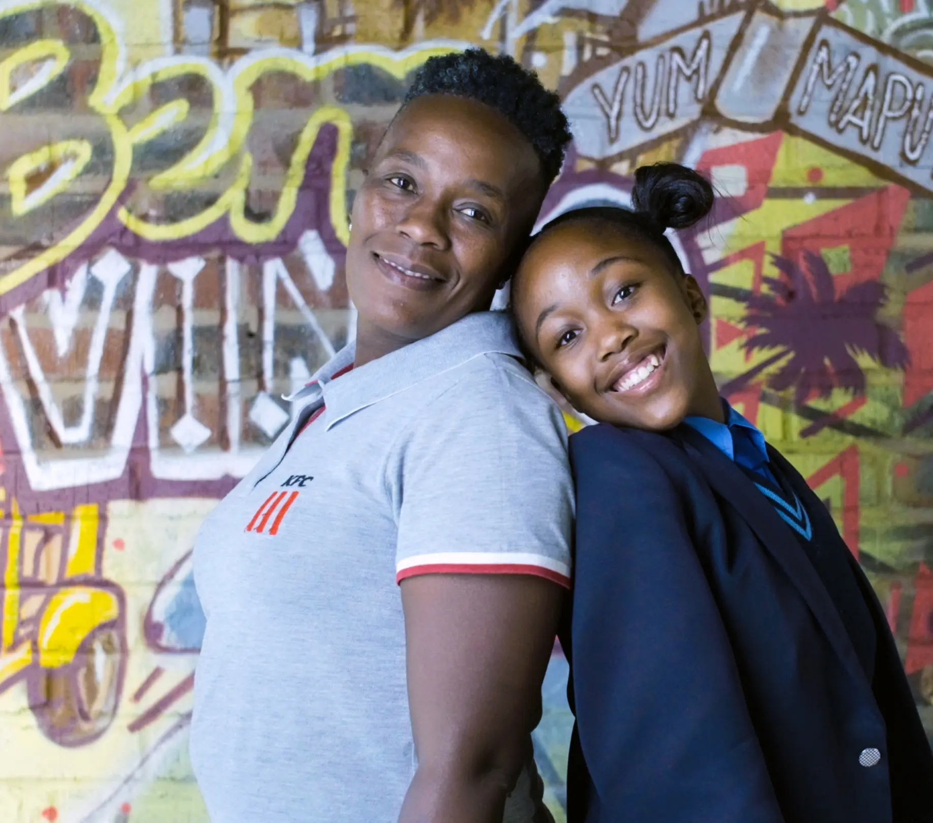 Mother and daughter supported by the KFC Ikusasa Lethu scholarship programme