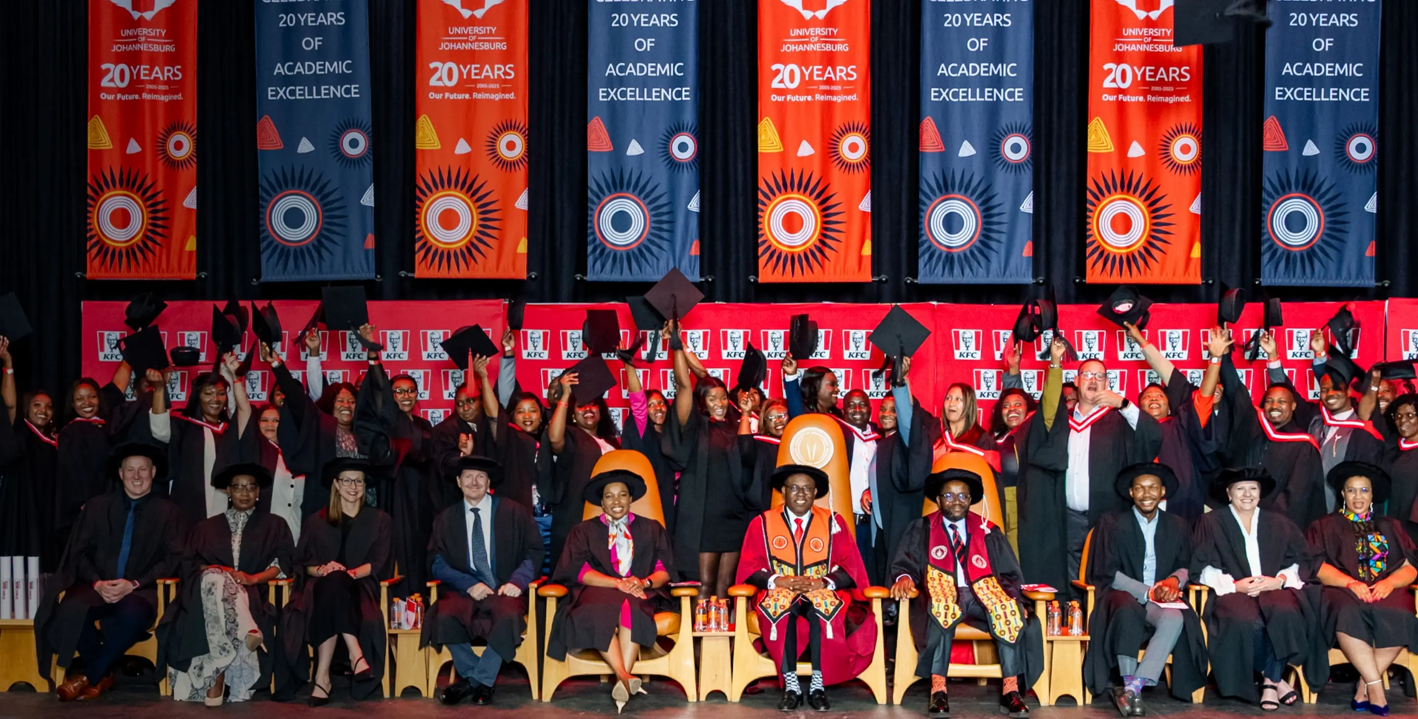 KFC Streetwise Academy graduates celebrating on stage